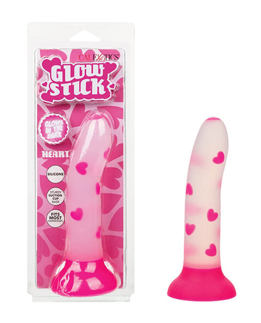 Doll Authority Dongs & Dildos Glow Stick Heart Suction Cup Glow-in-the-Dark Dildo - Pink