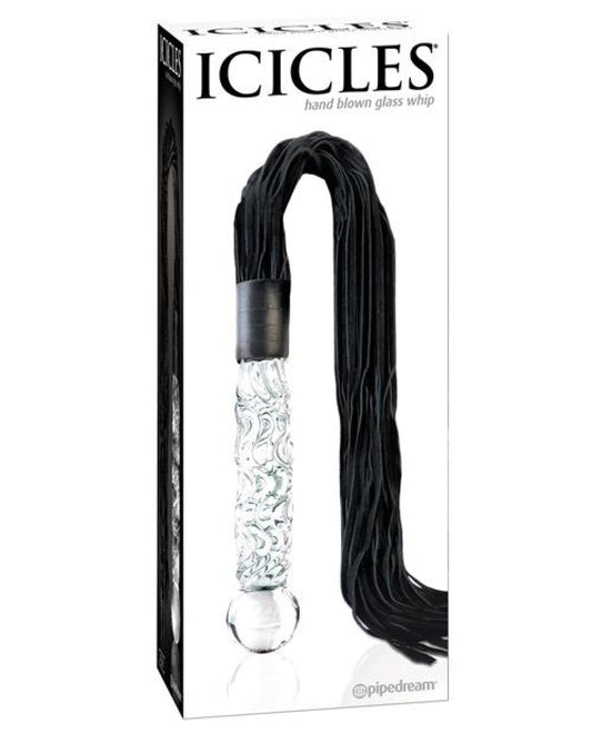 Doll Authority Dongs & Dildos Icicles No. 38 Hand Blown Glass Handled Whip - Clear