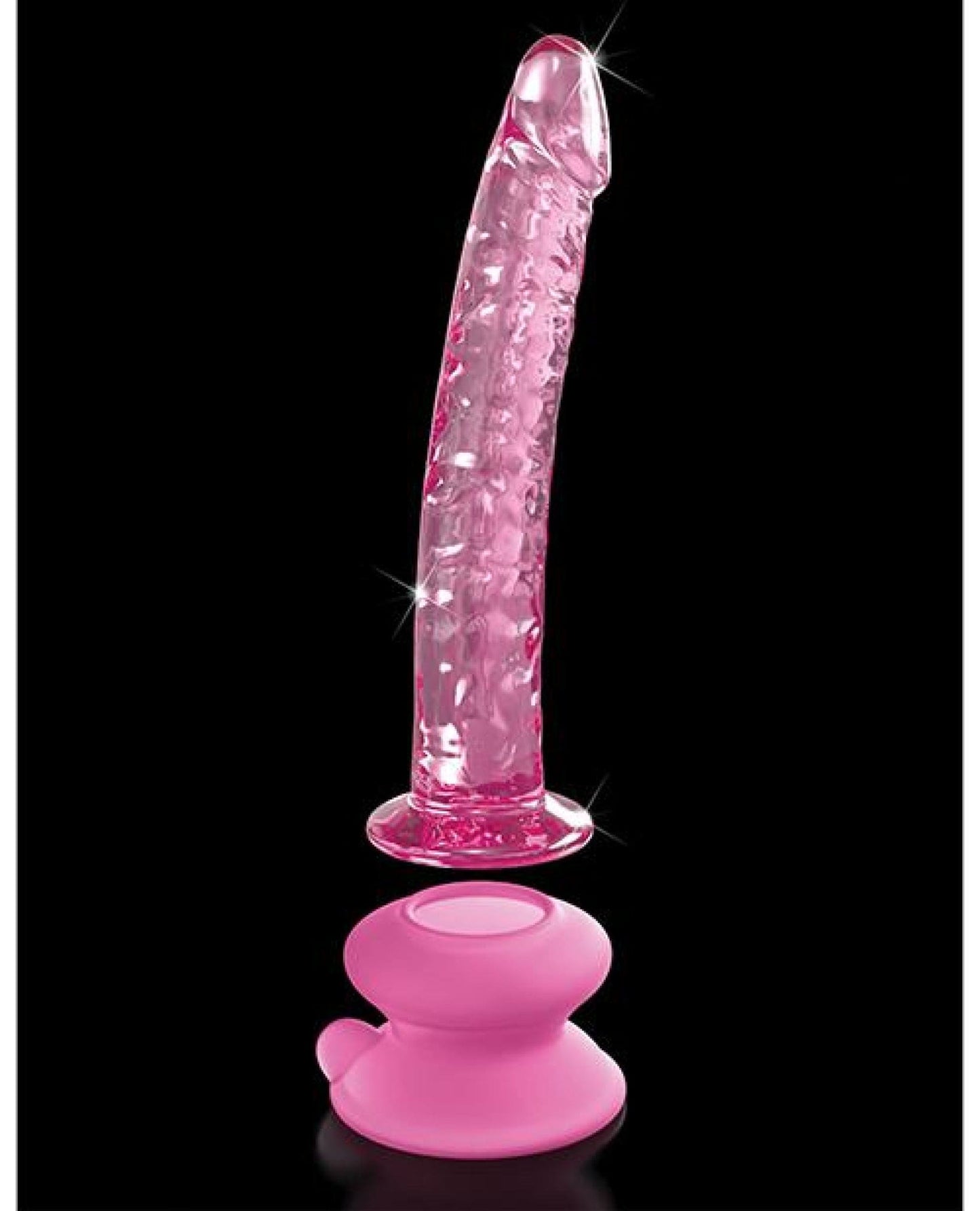 Doll Authority Dongs & Dildos Icicles No. 86 Hand Blown Glass Massager W-suction Cup - Pink