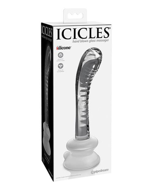 Doll Authority Dongs & Dildos Icicles No. 88 Hand Blown Glass G-spot Massager W-suction Cup -  Clear