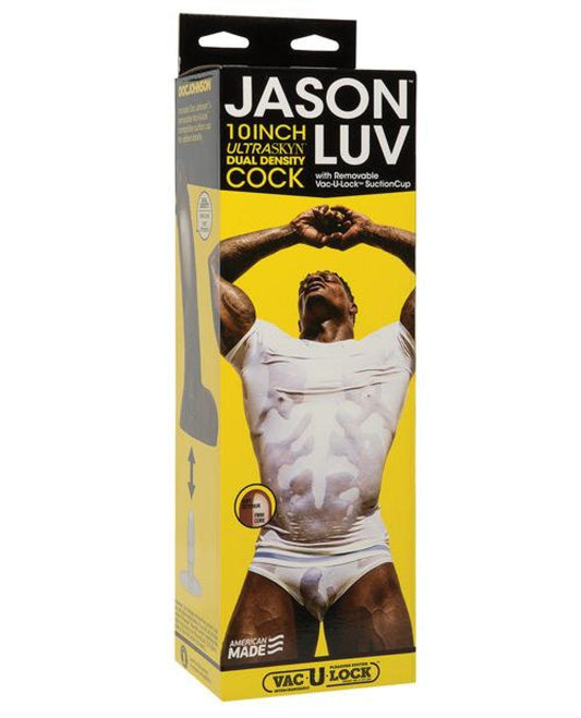 Doll Authority Dongs & Dildos Jason Luv 10" Ultraskyn Cock W-removable Vac-u-lock Suction Cup - Chocolate