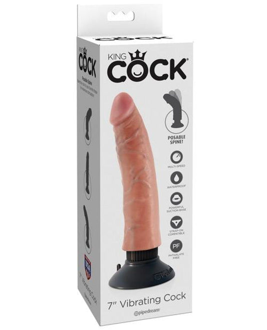 Doll Authority Dongs & Dildos Flesh "King Cock 7"" Vibrating Cock"