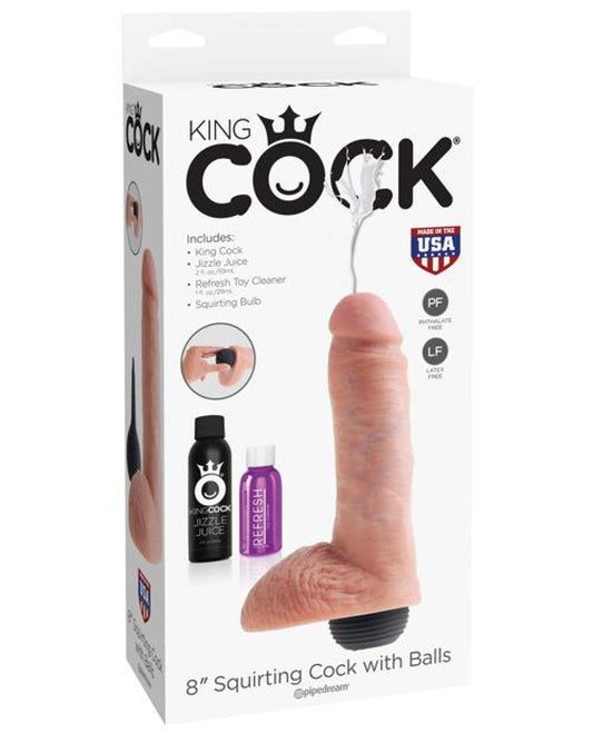 Doll Authority Dongs & Dildos Flesh "King Cock 8"" Squirting Cock W/balls"