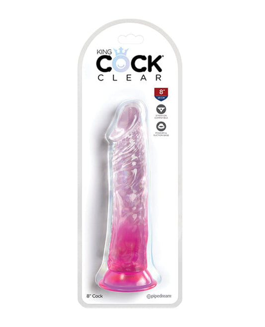 Doll Authority Dongs & Dildos Pink King Cock Clear 8" Cock