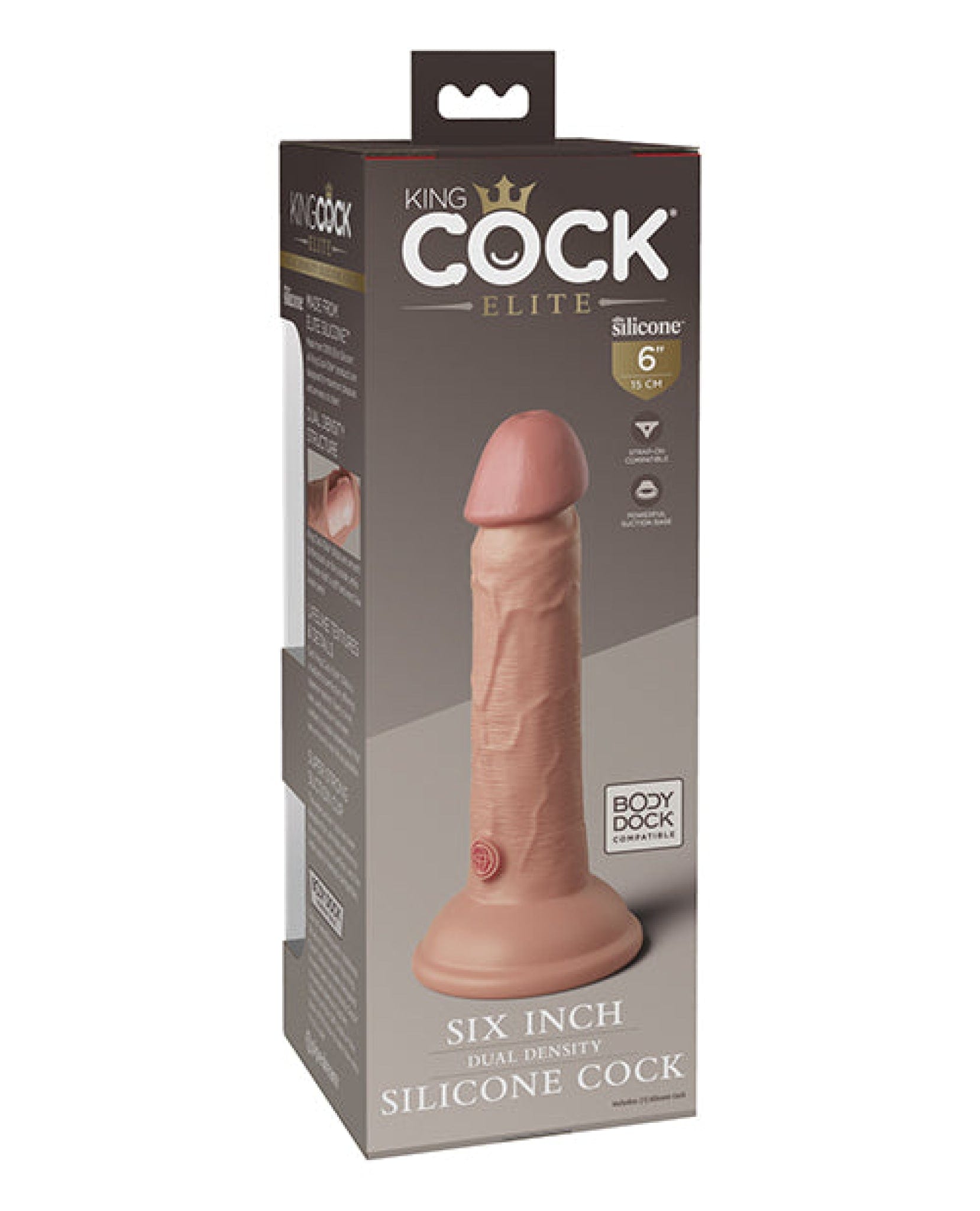 Doll Authority Dongs & Dildos King Cock Elite 6" Dual Density Silicone Cock