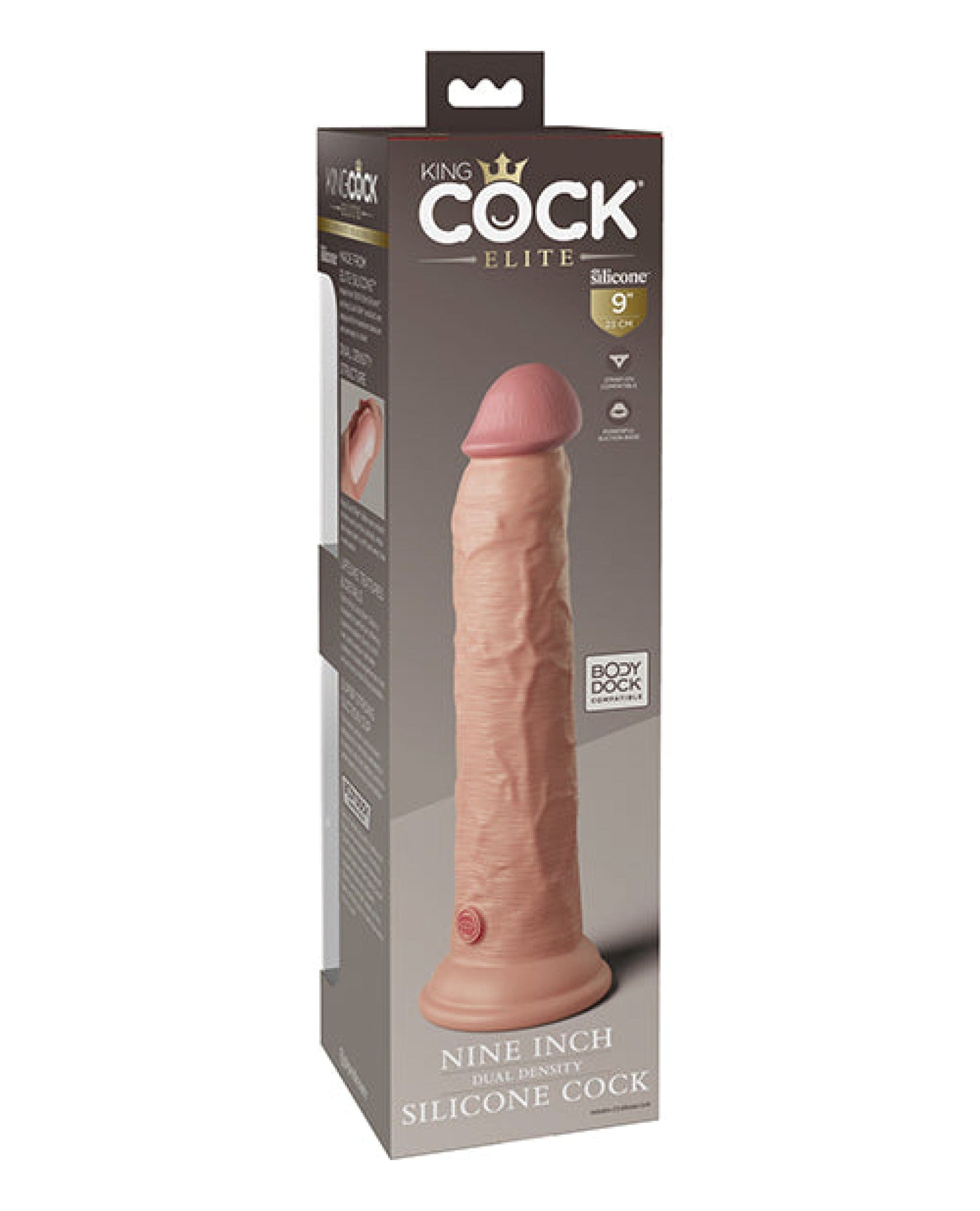 Doll Authority Dongs & Dildos King Cock Elite 9" Dual Density Silicone Cock - Light