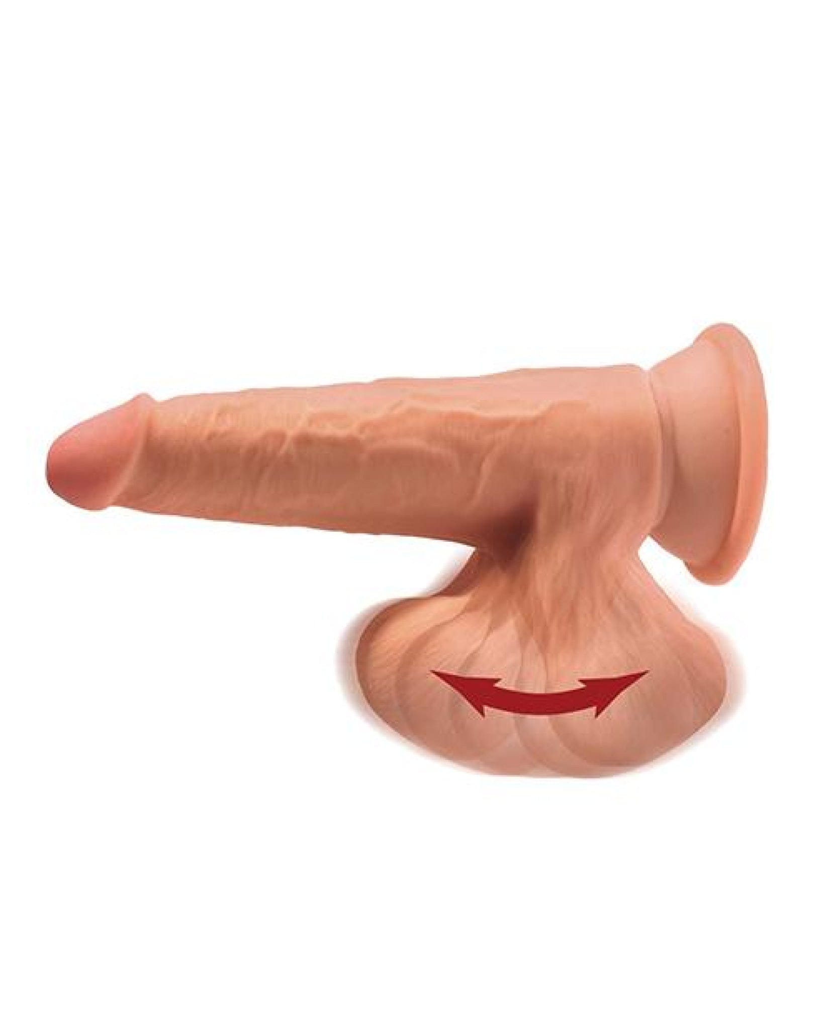 Doll Authority Dongs & Dildos King Cock Plus 7" Triple Density Cock W-swinging Balls - Tan
