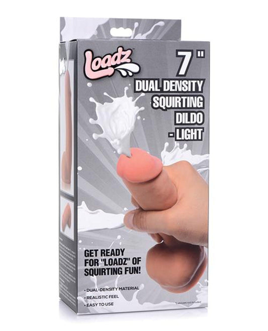 Doll Authority Dongs & Dildos Light / 7" Loadz Dual Density Squirting Dildo