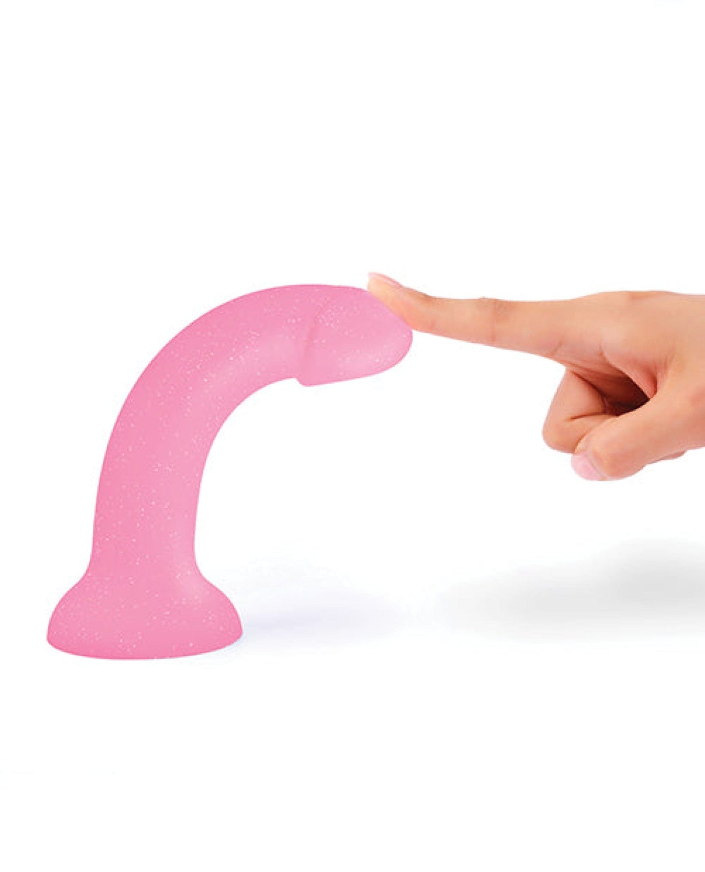 Doll Authority Dongs & Dildos Love To Love Curved Suction Cup Dildolls Glitzy - Glitter Pink