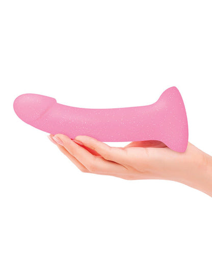 Doll Authority Dongs & Dildos Love To Love Curved Suction Cup Dildolls Glitzy - Glitter Pink
