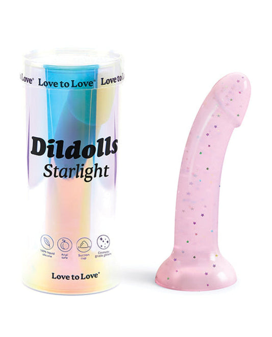 Doll Authority Dongs & Dildos Love To Love Curved Suction Cup Dildolls Starlight - Pink