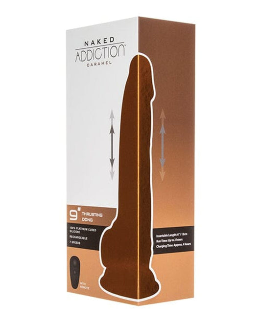 Doll Authority Dongs & Dildos Naked Addiction 9" Thrusting  Dong W-remote - Caramel