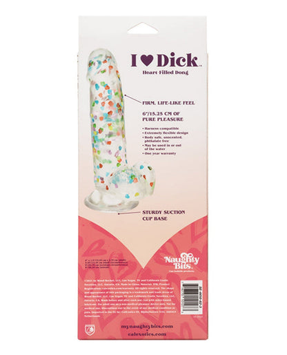 Doll Authority Dongs & Dildos Naughty Bits I Love Dick Heart Filled Dong - Multicolor
