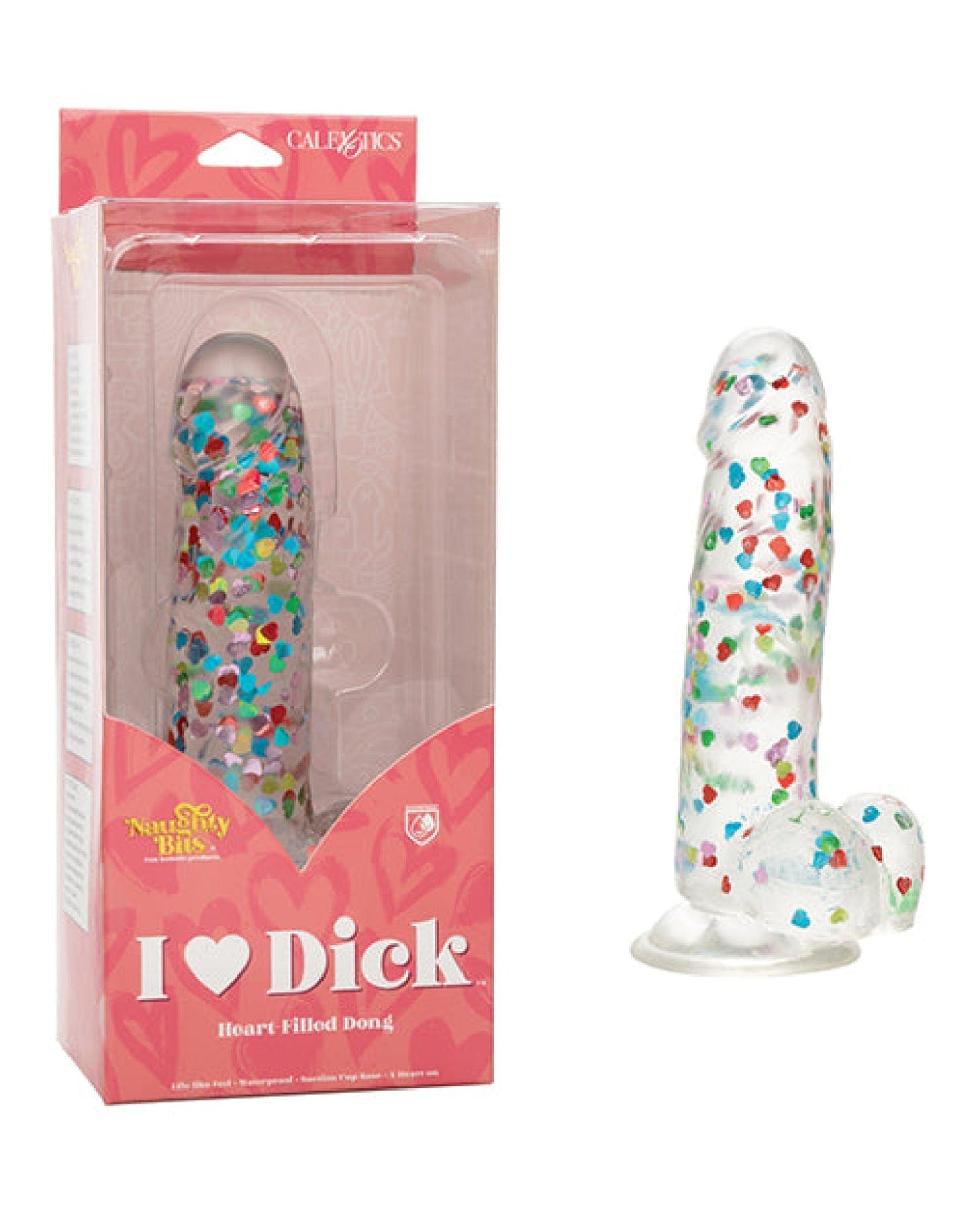 Doll Authority Dongs & Dildos Naughty Bits I Love Dick Heart Filled Dong - Multicolor