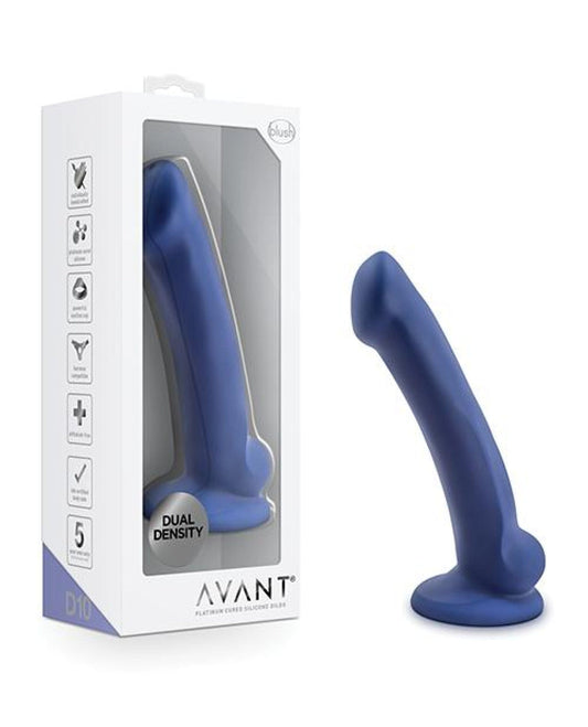 Doll Authority Dongs & Dildos No Eta Blush Avant D10 Silicone Dildo - Ergo Mini Indigo