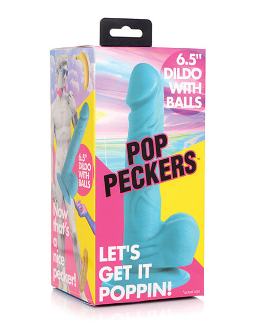 Doll Authority Dongs & Dildos Blue Pop Peckers 6.5" Dildo W/balls