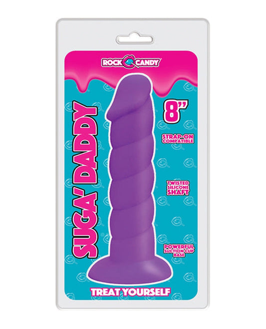 Doll Authority Dongs & Dildos Purple Rock Candy Suga Daddy 8" Silicone Dildo