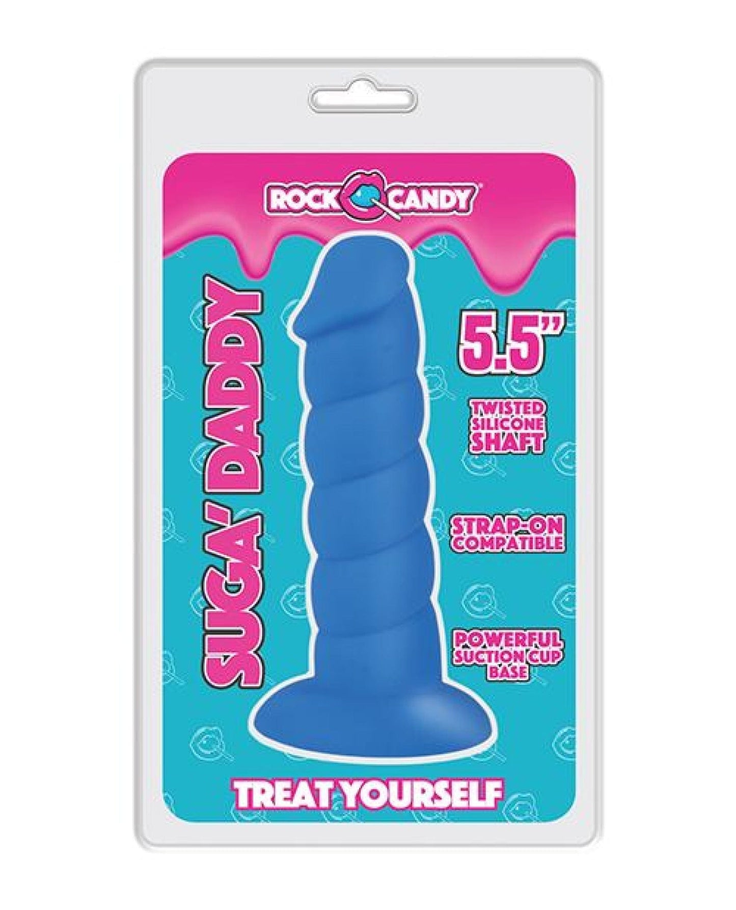 Doll Authority Dongs & Dildos Rock Candy Suga Daddy Silicone Dildo - Blue
