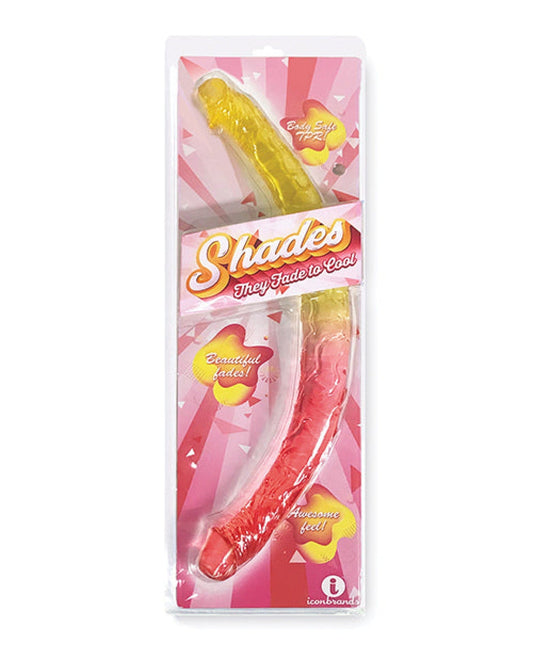 Doll Authority Dongs & Dildos Pink/yellow Shades Jelly Tpr Gradient Double Dong