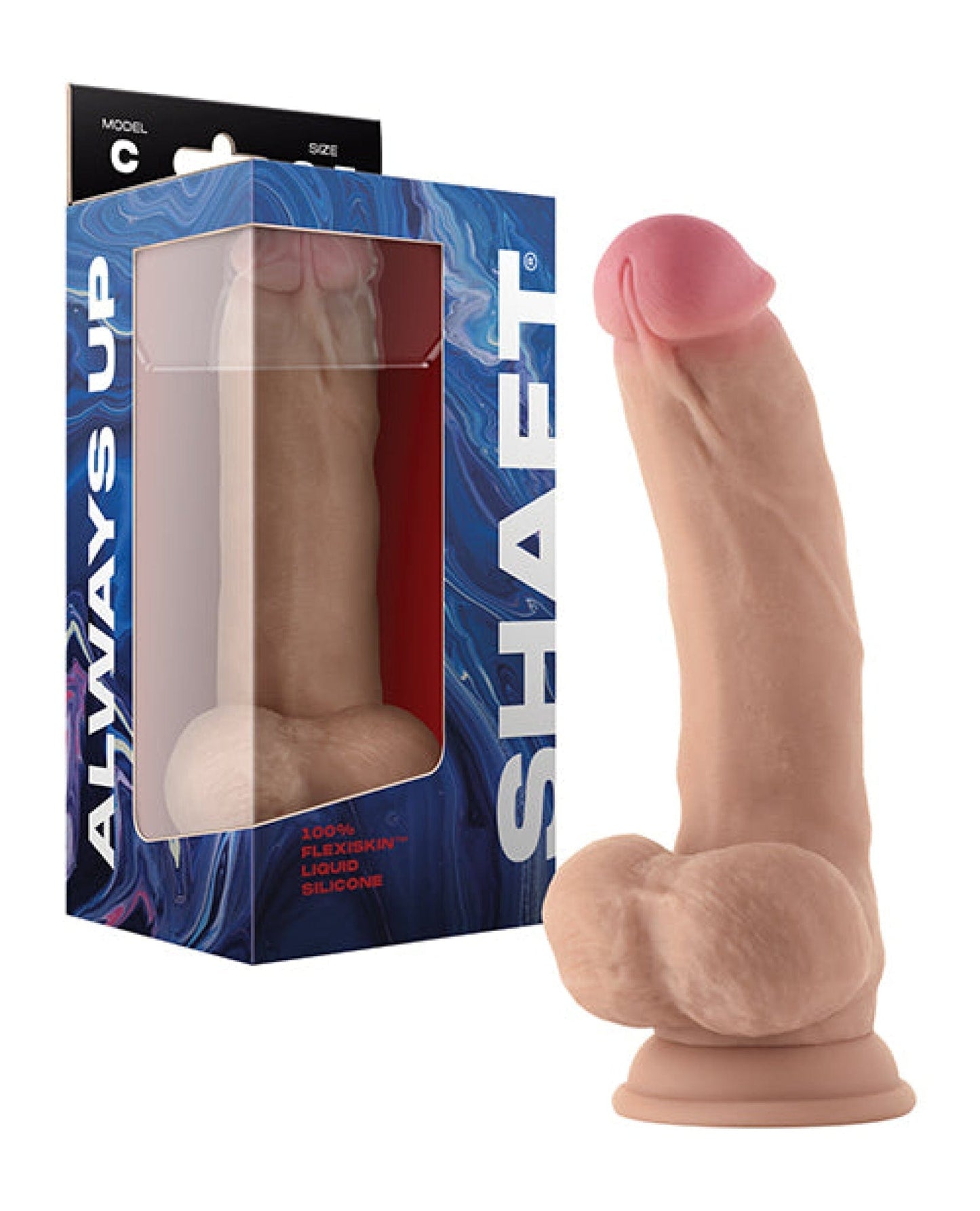 Doll Authority Dongs & Dildos Pine Shaft Model C Flexskin Liquid Silicone 8.5" Curved Dong W/balls