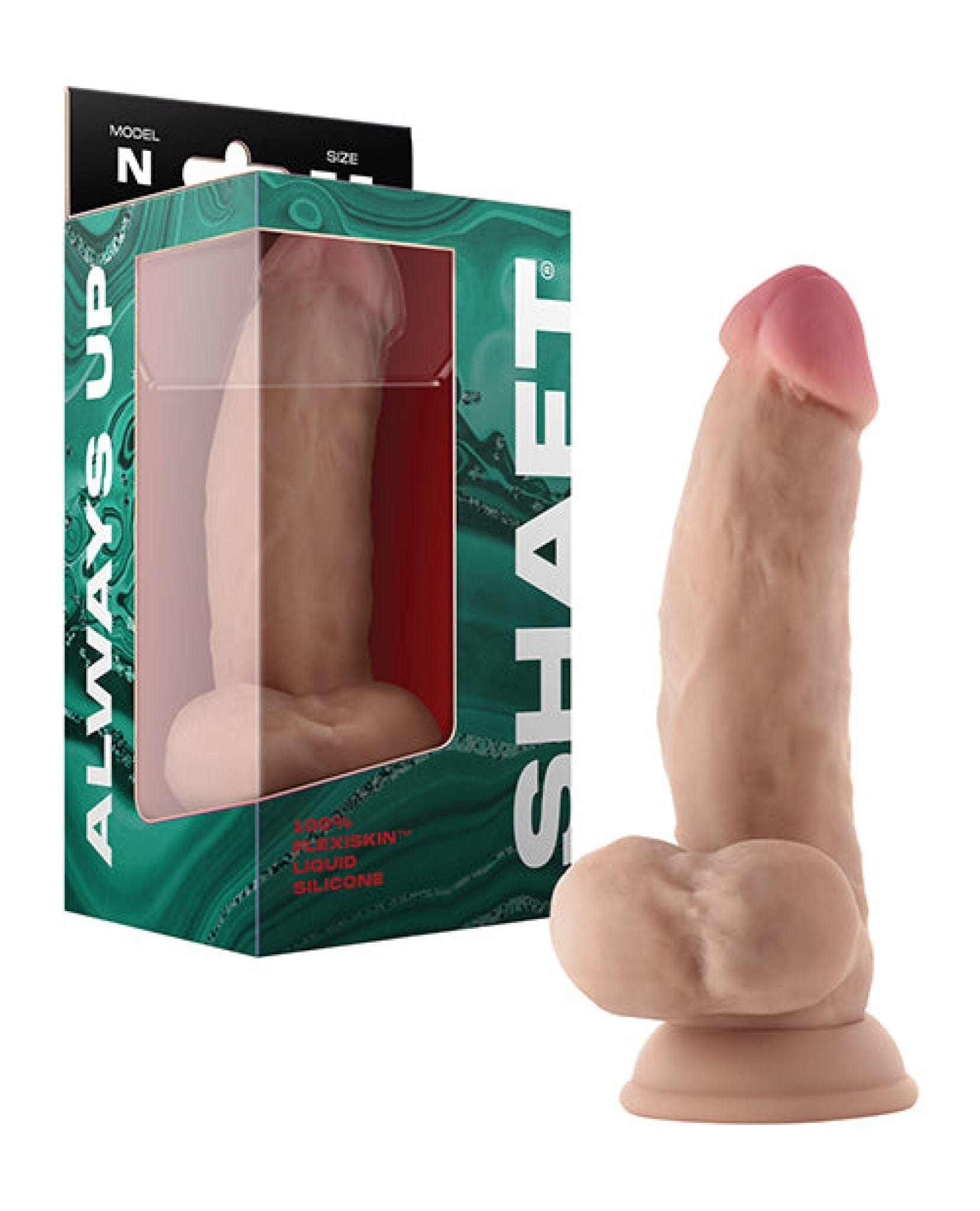 Doll Authority Dongs & Dildos Pine Shaft Model N Flexskin Liquid Silicone 7.5" Side Curve Dong W/balls