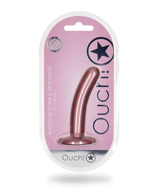 Doll Authority Dongs & Dildos Rose Gold Shots Ouch 5" Smooth G-spot Dildo