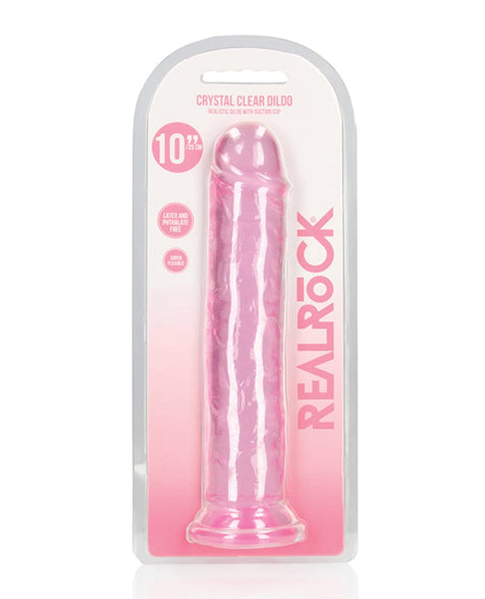 Doll Authority Dongs & Dildos Pink Shots Realrock Realistic Crystal Clear 11" Straight Dildo