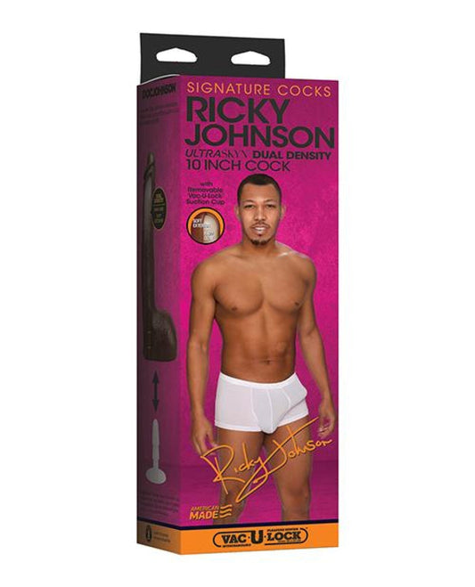 Doll Authority Dongs & Dildos Signature Cocks Ultraskyn 10" Cock W-removable Vac-u-lock Suction Cup - Ricky Johnson