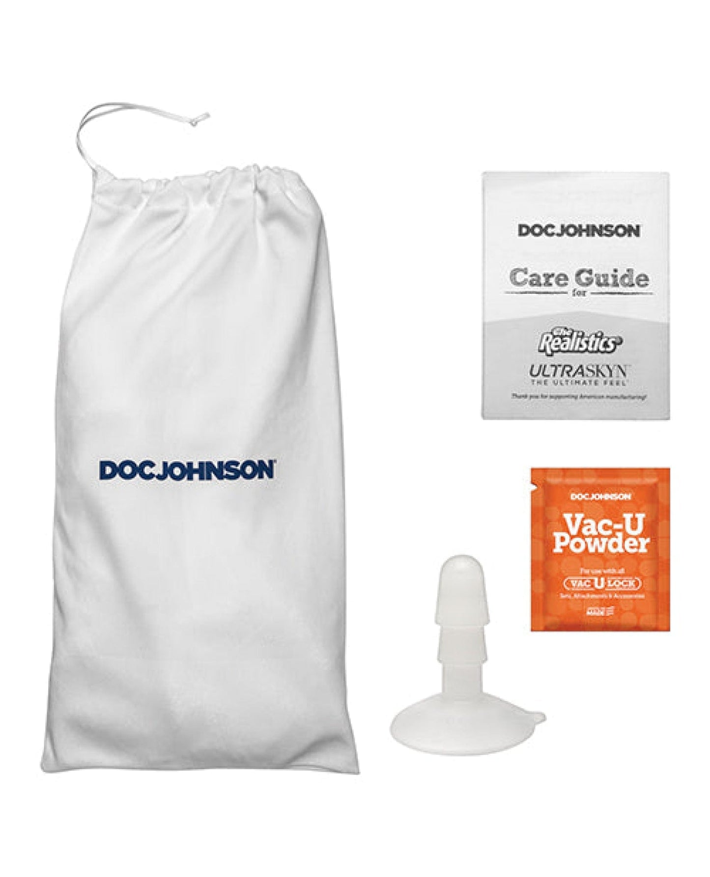 Doll Authority Dongs & Dildos Signature Cocks Ultraskyn 8.5" Cock W-removable Vac-u-lock Suction Cup - Chad White