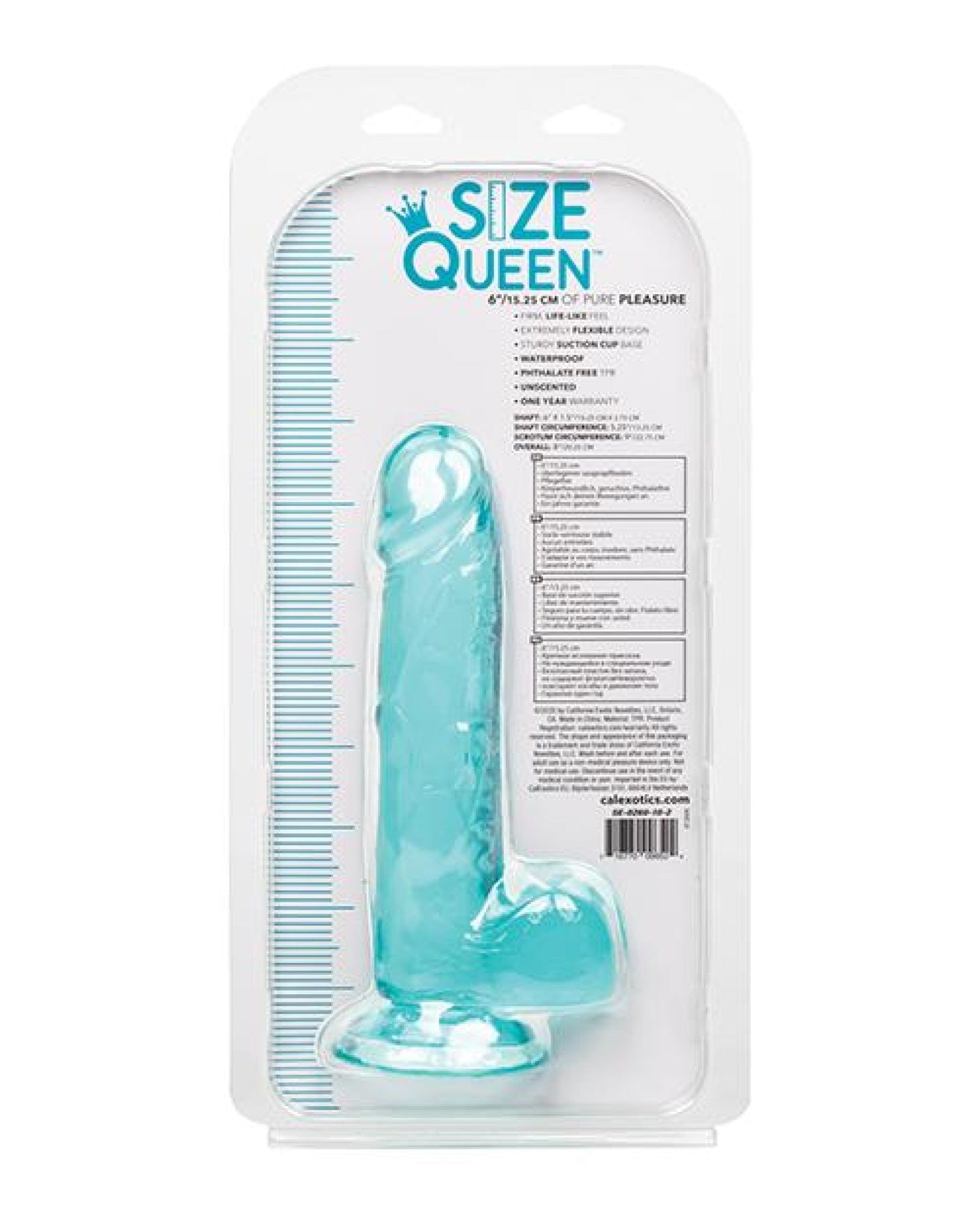 Doll Authority Dongs & Dildos Size Queen 6" Dildo - Blue
