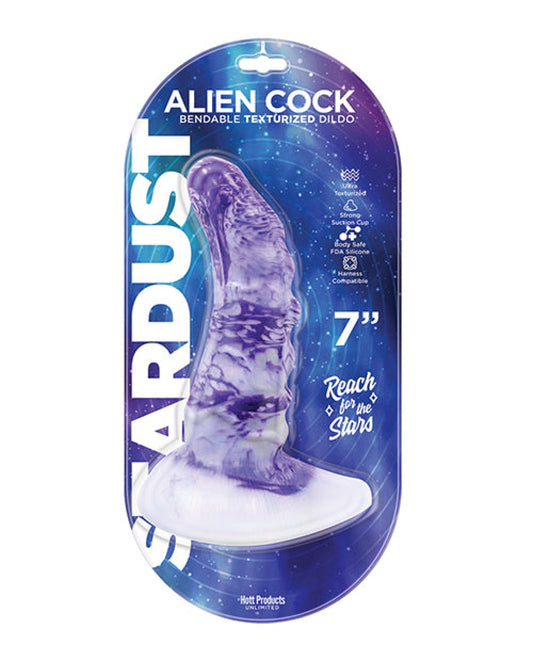 Doll Authority Dongs & Dildos Stardust Alien Cock Silicone Textured Dildo - Purple