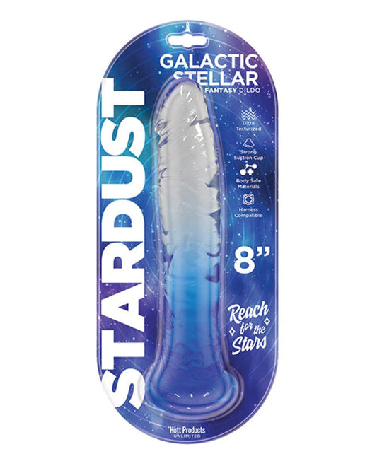Doll Authority Dongs & Dildos Stardust Galactic Stellar 8" Jelly Dildo - Crystal Blue