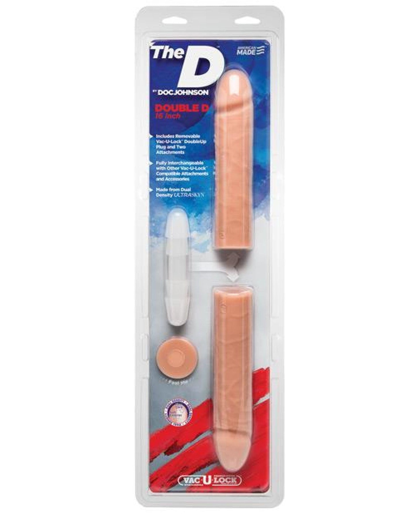 Doll Authority Dongs & Dildos The D 16" Double D - Vanilla