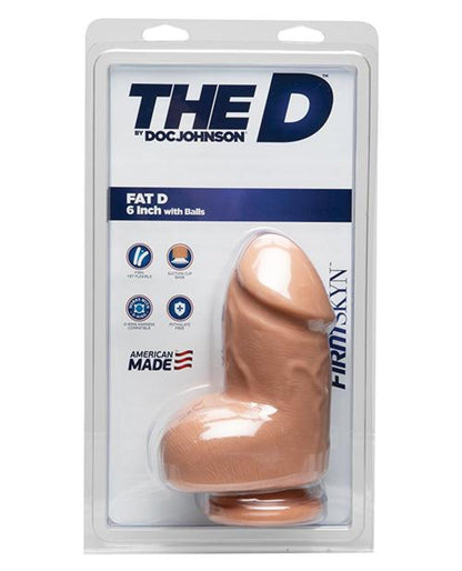 Doll Authority Dongs & Dildos The D 6" Fat D W-balls - Vanilla