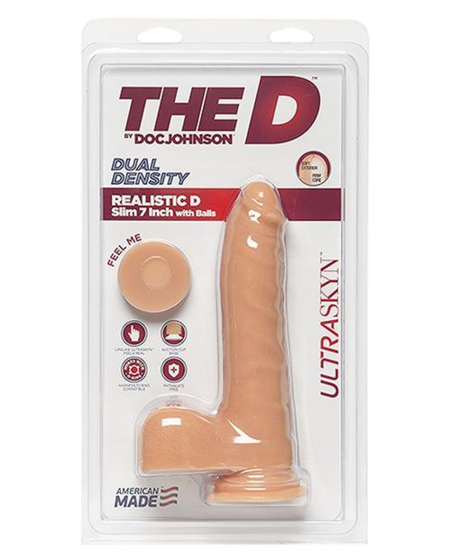 Doll Authority Dongs & Dildos Vanilla "The D 7"" Realistic D Slim W/balls"