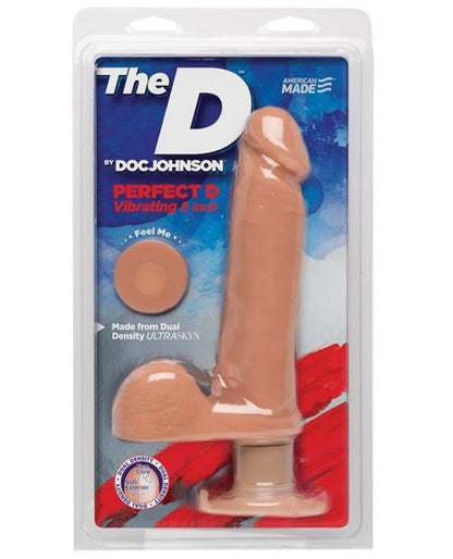 Doll Authority Dongs & Dildos Vanilla "The D 8"" Perfect D Vibrating W/ballsl"