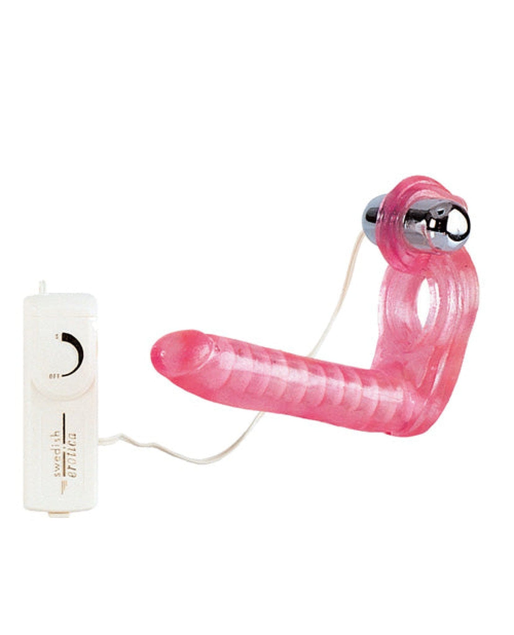 Doll Authority Dongs & Dildos The Ultimate Triple Stimulator Flexible Dong W-cock Ring - Pink