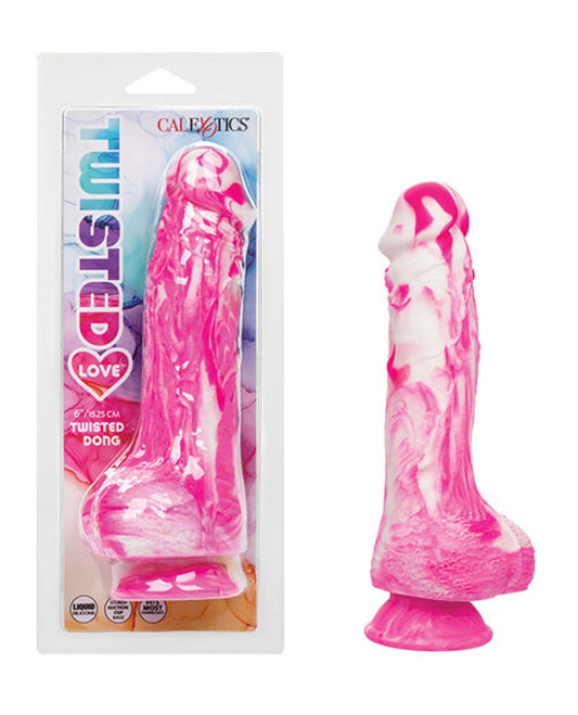 Doll Authority Dongs & Dildos Pink Twisted Love Twisted Silicone Dong