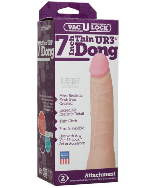 Doll Authority Dongs & Dildos White "Vac-u-lock 7"" Ultraskyn Dong"