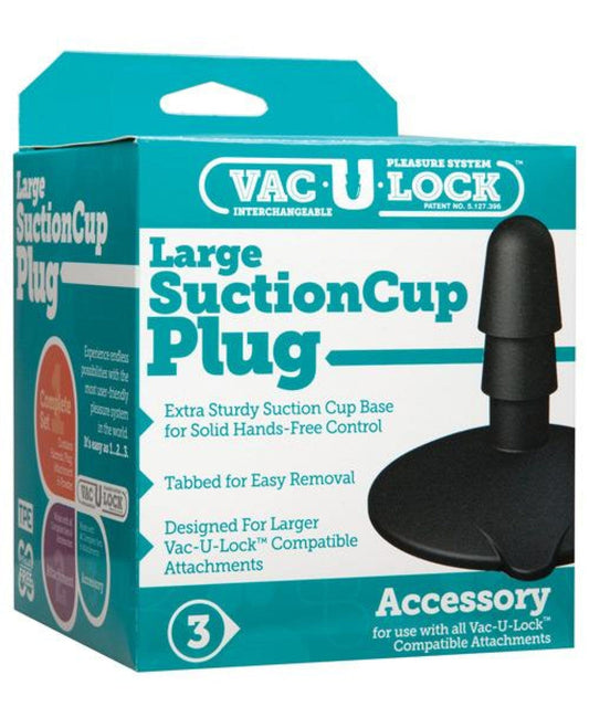 Doll Authority Dongs & Dildos Vac-u-lock Large Suction Cup Plug - Black