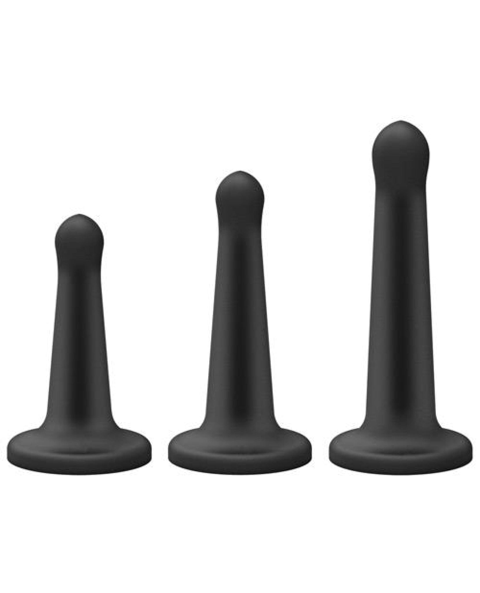 Doll Authority Dongs & Dildos Vac-u-lock Silicone Pegging Set - Black
