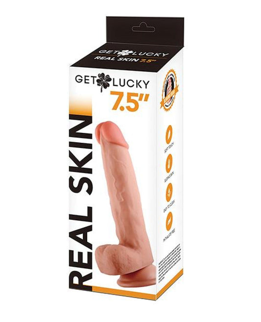 Doll Authority Dongs & Dildos Voodoo Get Lucky 7.5" Real Skin Series - Flesh