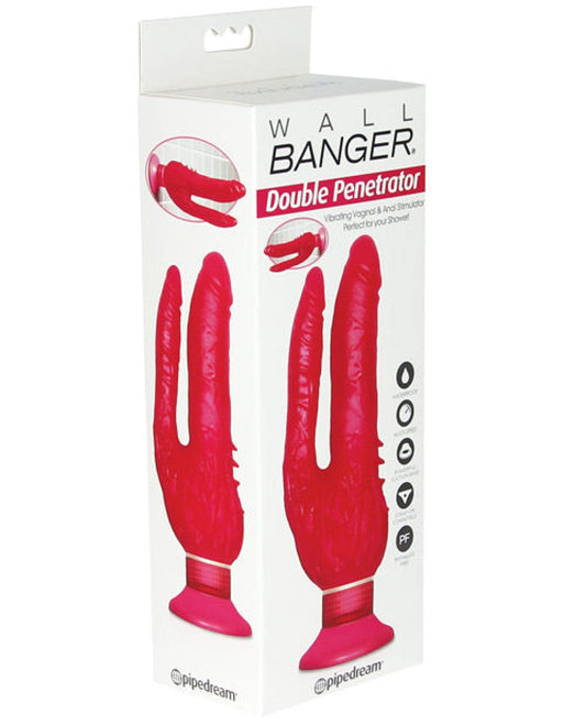 Doll Authority Dongs & Dildos Wall Bangers Double Penetrator Waterproof - Pink