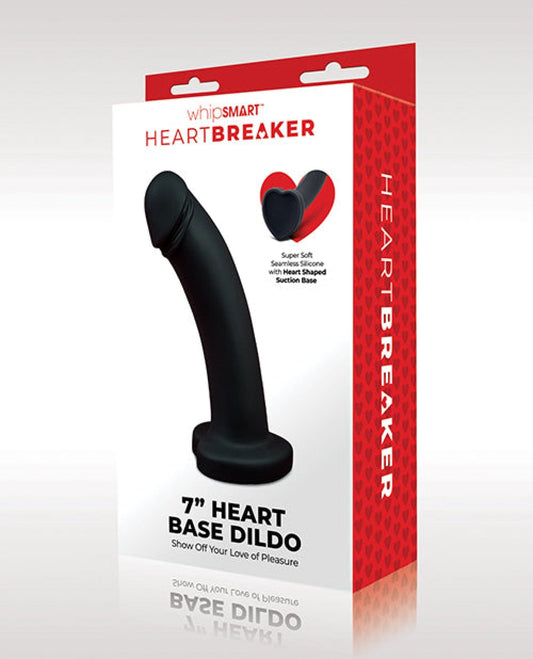 Doll Authority Dongs & Dildos Whipsmart Heartbreaker 7" Heart Based Dildo - Black/red