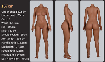 Doll Authority SEX DOLL 5'5" (167cm) - E-Cup Silicone Body 5'5" (167cm) - E-Cup Silicone Sex Doll Body - Zelex