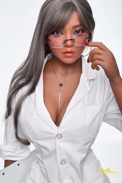 Doll Authority SEX DOLL 5'4" (164cm) - G-Cup Hybrid Body Agnes Dark Tanned Realistic Silicone Head + TPE Body - IronTech Doll®