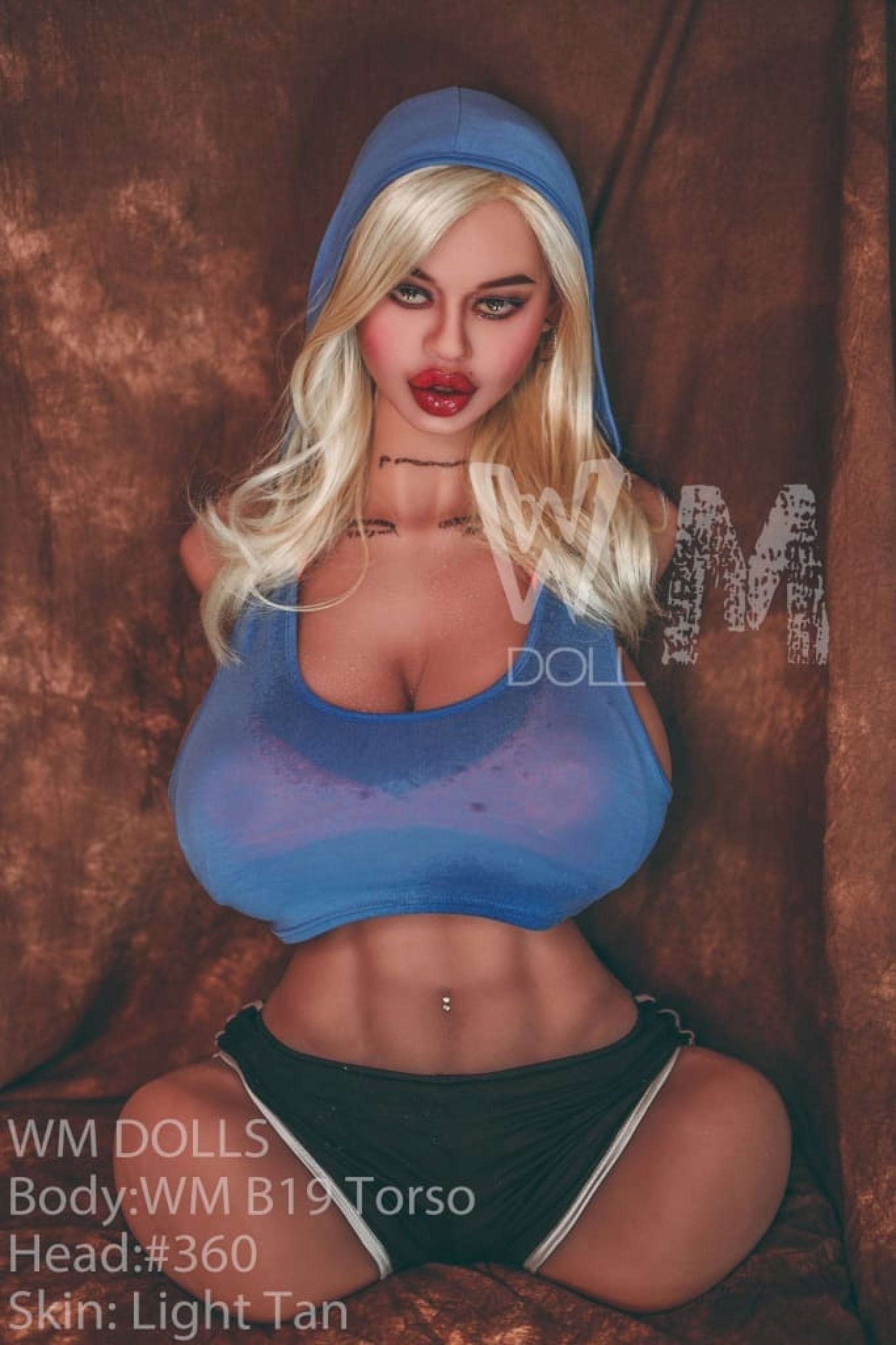 Doll Authority SEX DOLL 2'9" (89cm) - M-Cup Torso Elodie Premium Sex Doll Torso B19 - Head 336 - WM Doll