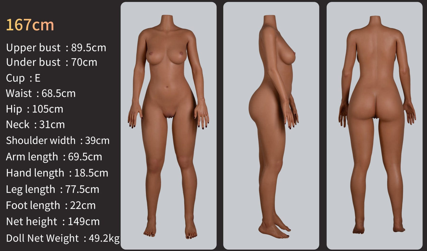 Doll Authority SEX DOLL 5'5" (167cm) - E-Cup Silicone Body Margot Premium Silicone Doll - GE69 - Zelex Inspiration Series