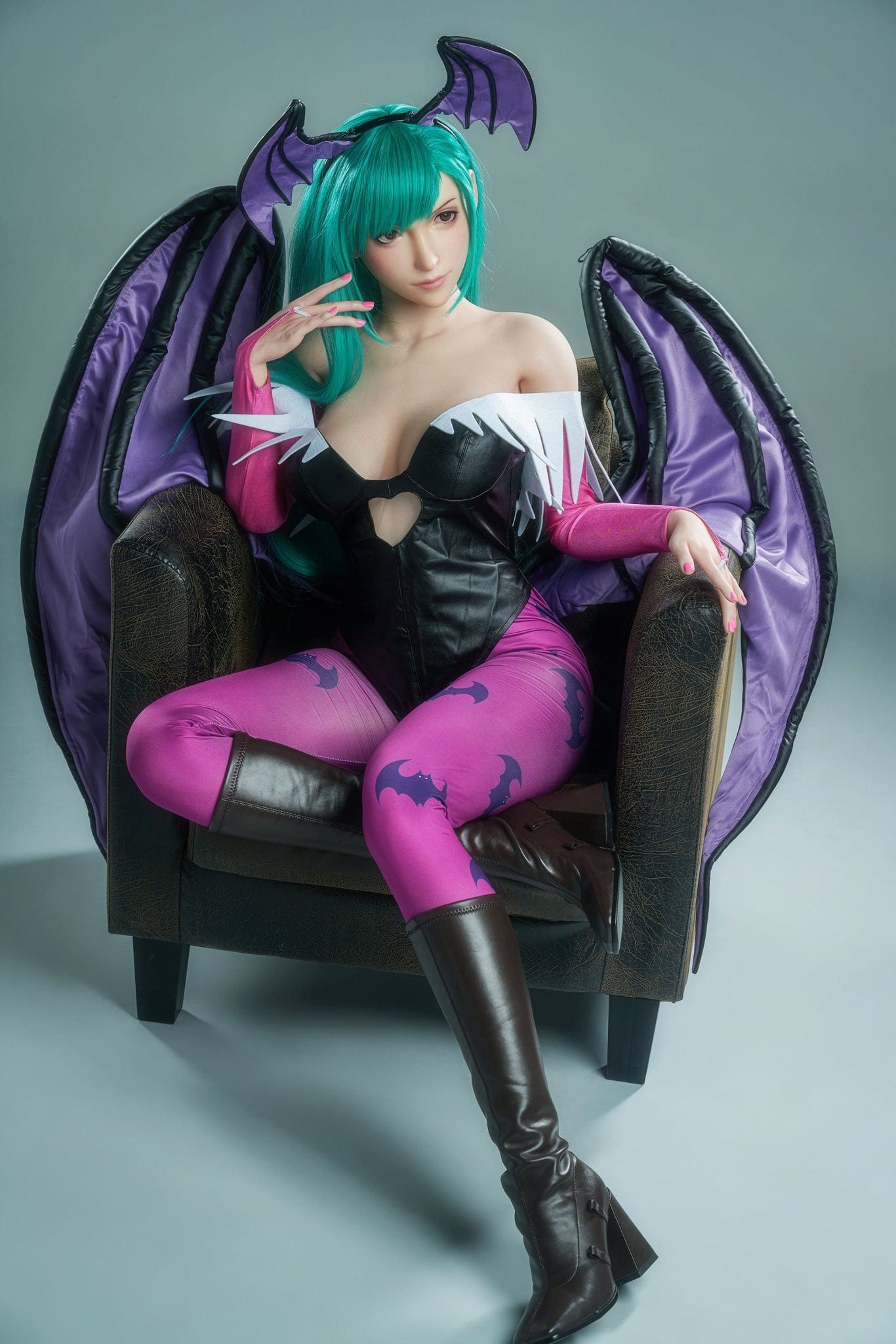 Doll Authority SEX DOLL 5'5" (167cm) - D-Cup Silicone Body Yuuka Morrigan Silicone Sex Doll - Game Lady Doll