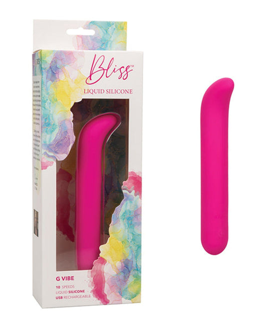 Doll Authority Vibrators Bliss Liquid Silicone G Vibe - Pink